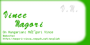 vince magori business card